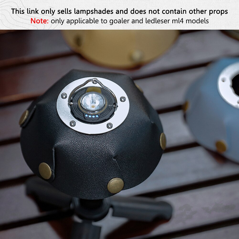Cheap Goat Tents Leather Camping Tent Lantern Lamps Shade Outdoors Hiking Light Hood Caps Camping Rainproof Lighting Hanging Lamp Cover for GoalZ   